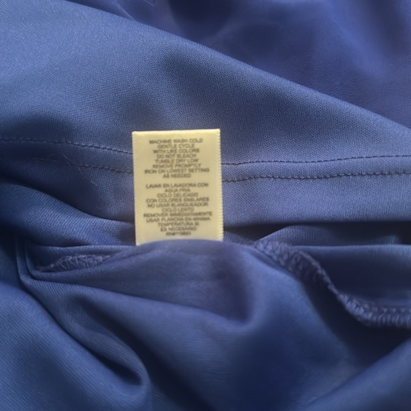 Blue Cold Shoulder Bell Sleeve Dress by Heart Soul - Size Medium - Picture 11 of 11